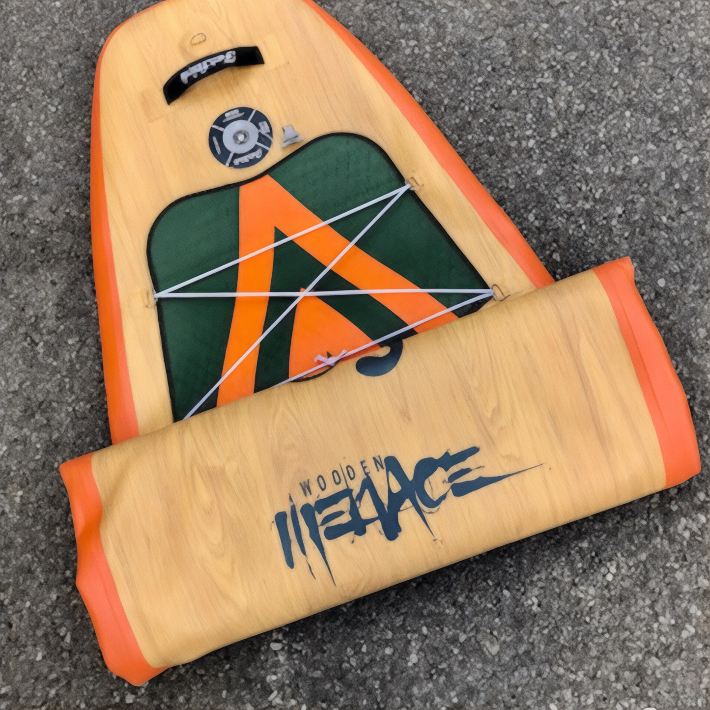 Wooden Menace 11'2 Inflatable Paddle Board | SUP With Seat - Hot Tub Shop