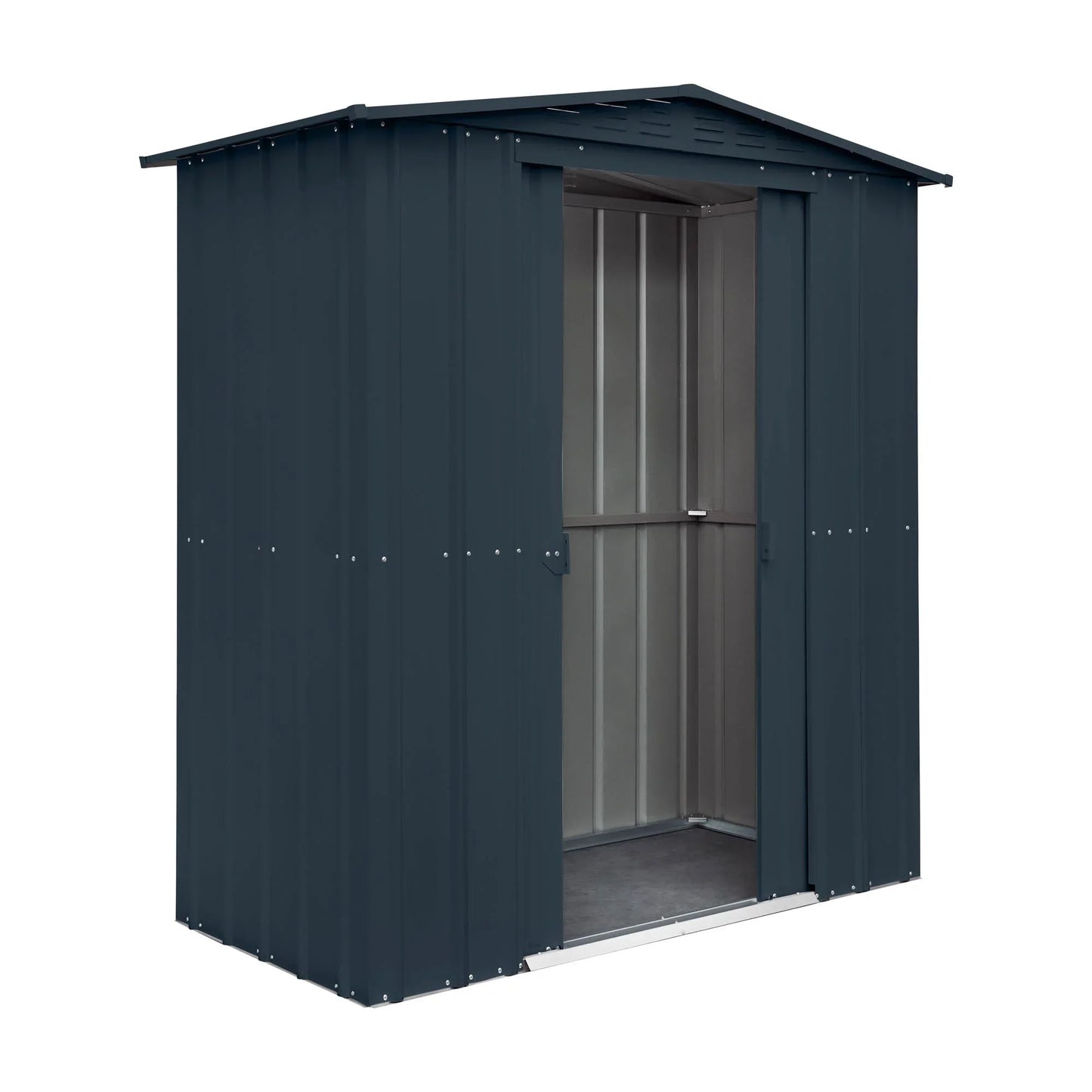 Globel Grey Apex Metal Shed