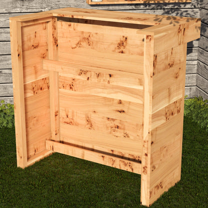 Rustic Wooden Pallet Bar - 100cm - Hot Tub Shop