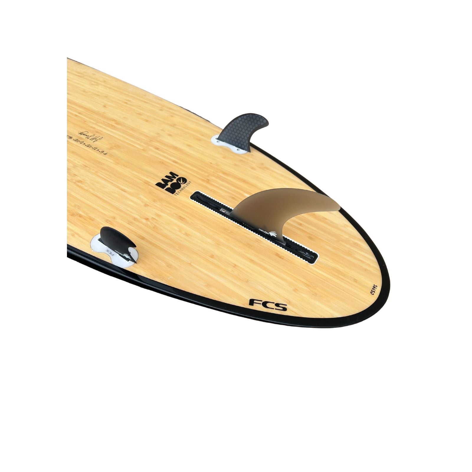 7'6" Bamboo Round Tail Mini Mal Surfboard - Hot Tub Shop