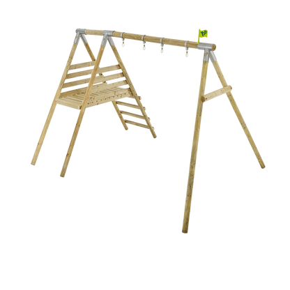 TP Knightswood Wooden Double & Deck Swing Frame