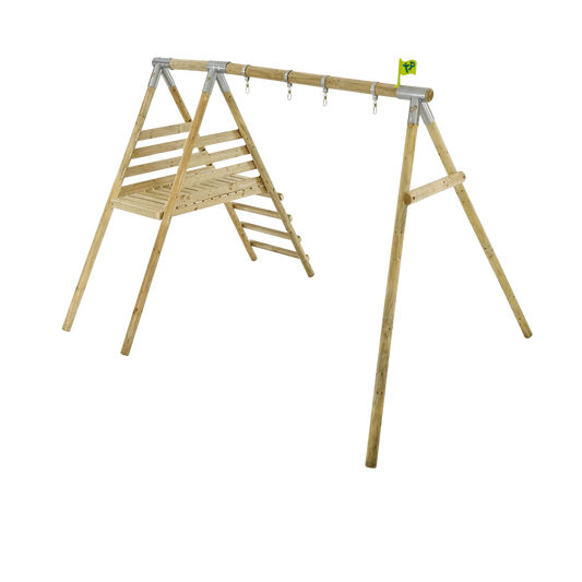 TP Knightswood Wooden Double & Deck Swing Frame