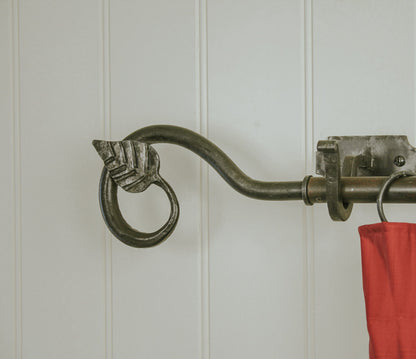 From The Anvil Leaf Curtain Finial (Pair)