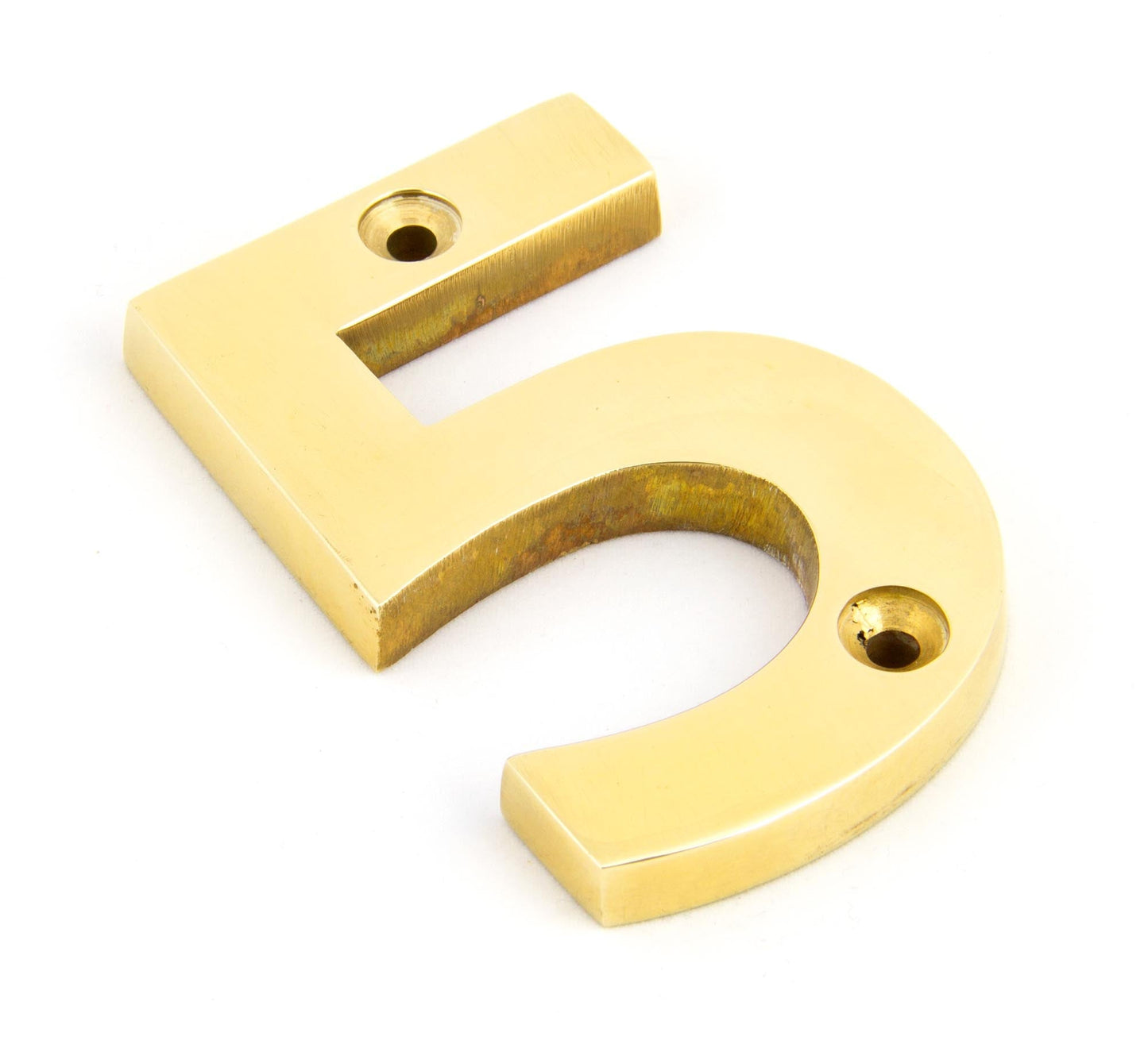 From The Anvil Polished Brass Numeral