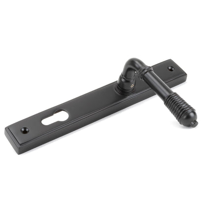 From The Anvil Reeded Slimline Lever Espag. Lock Set