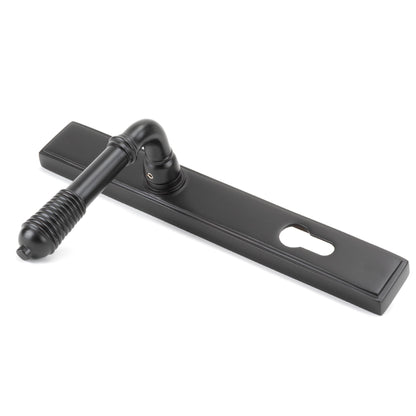 From The Anvil Reeded Slimline Lever Espag. Lock Set