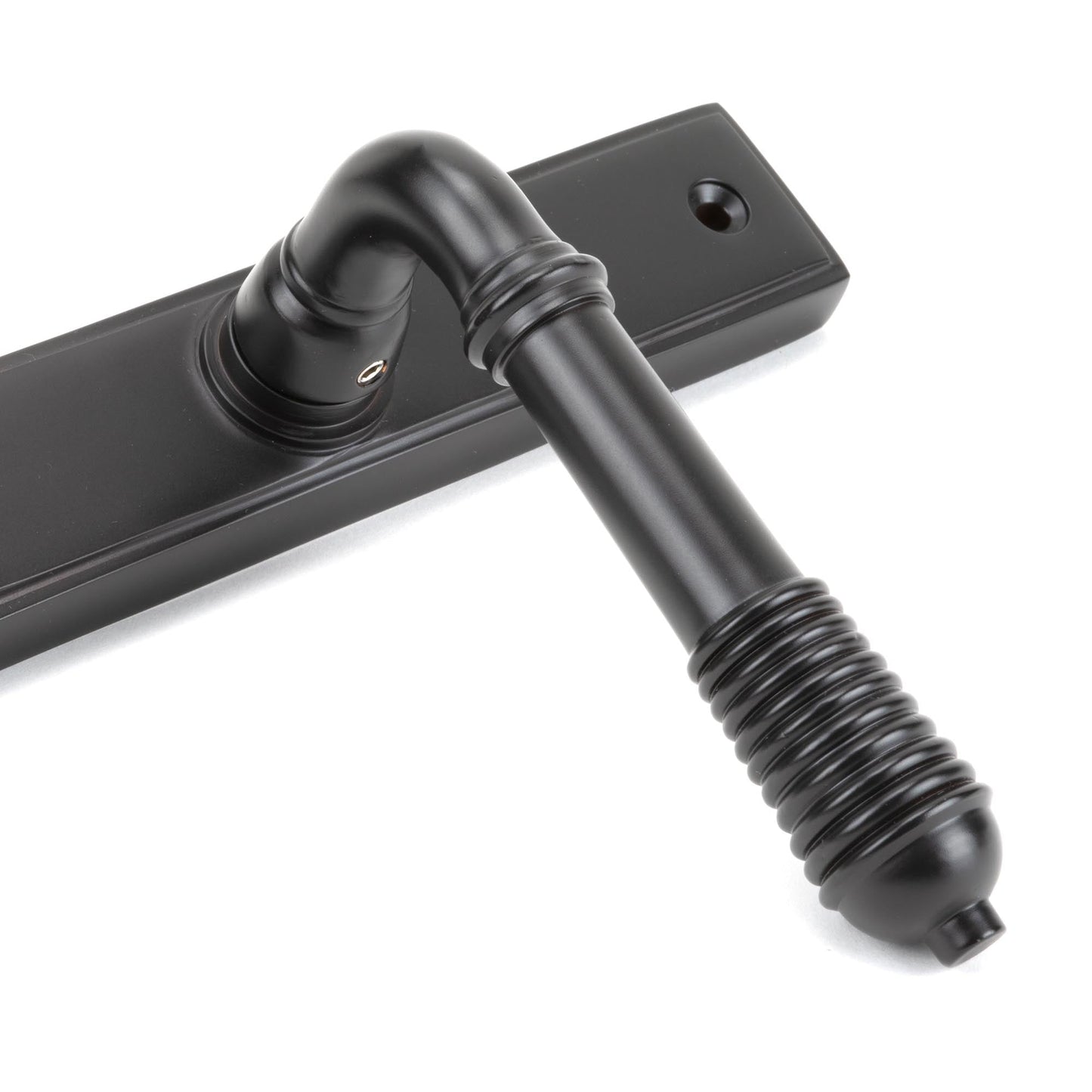 From The Anvil Reeded Slimline Lever Espag. Lock Set