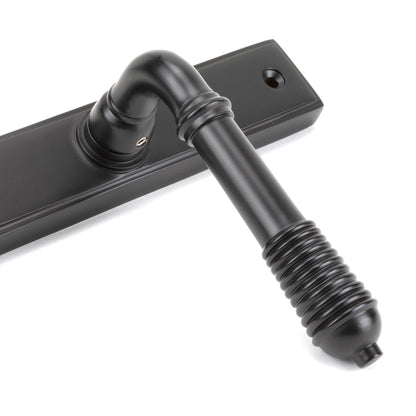 From The Anvil Reeded Slimline Lever Espag. Lock Set