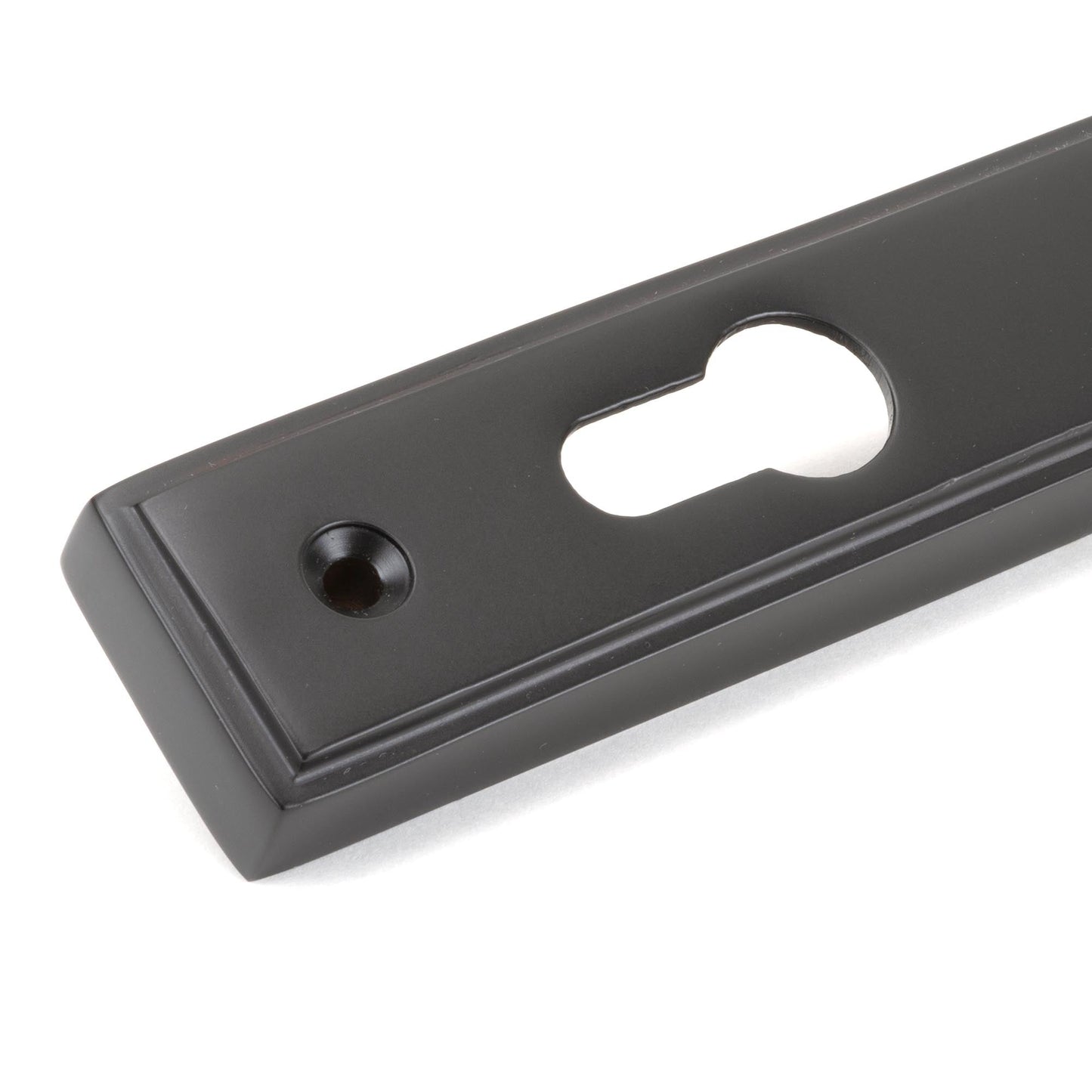 From The Anvil Reeded Slimline Lever Espag. Lock Set