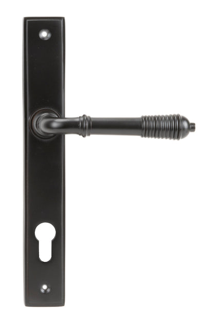 From The Anvil Reeded Slimline Lever Espag. Lock Set