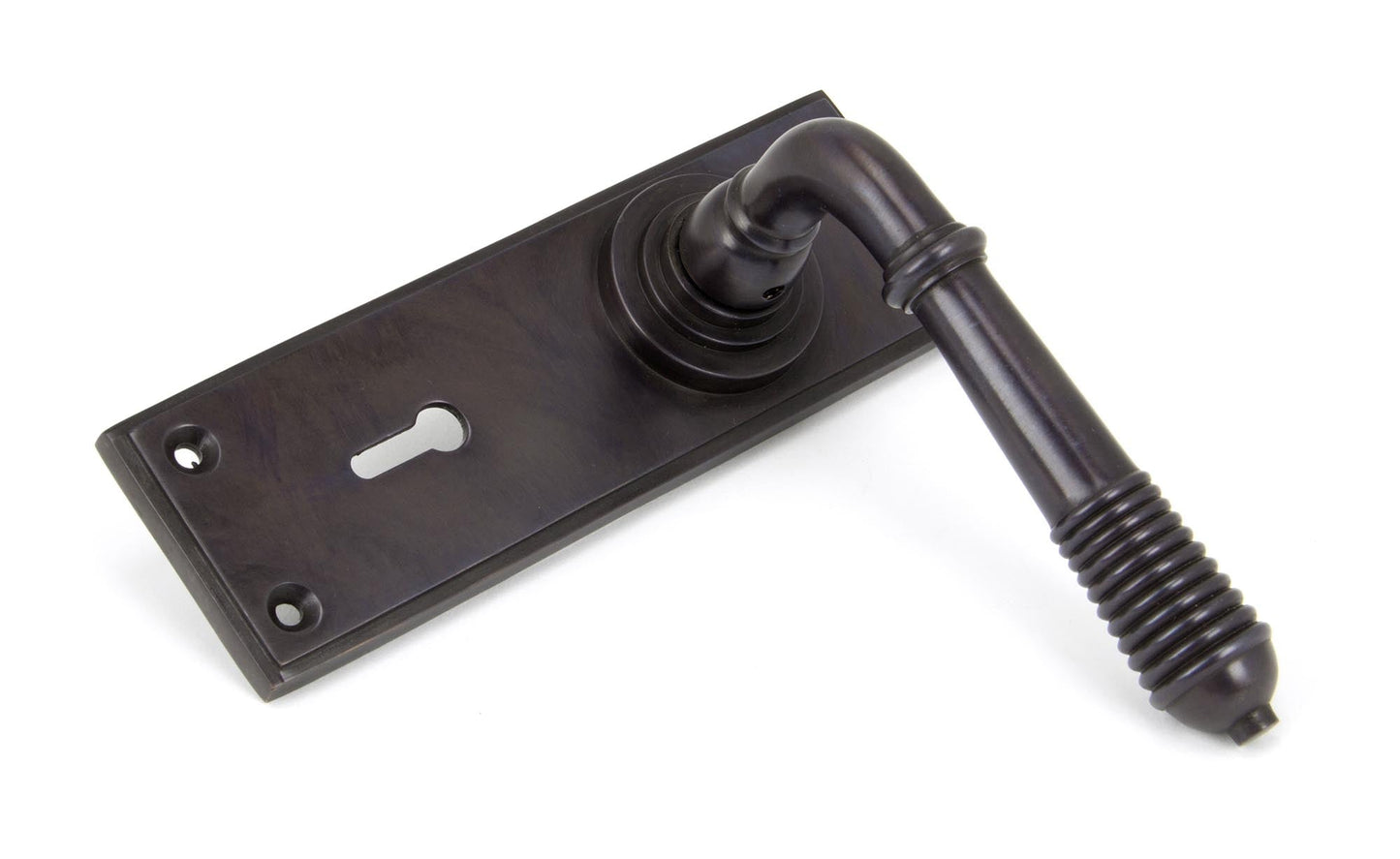 From The Anvil Reeded Lever Lock Set