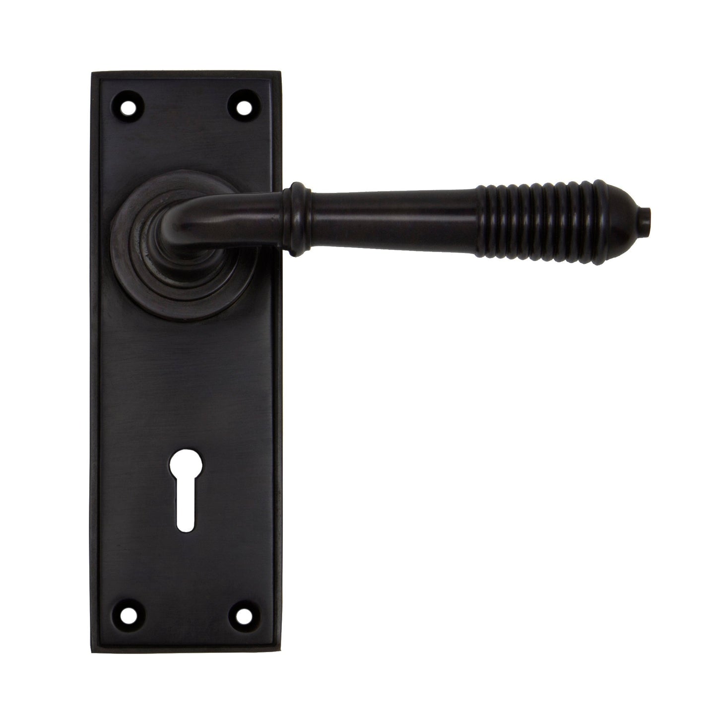 From The Anvil Reeded Lever Lock Set