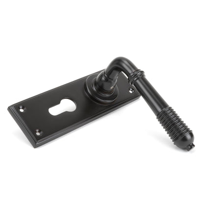 From The Anvil Reeded Lever Euro Lock Set