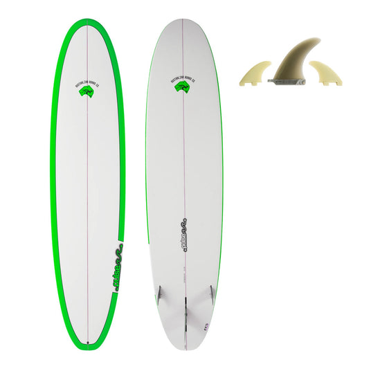 8ft Pulse Squash Tail Mini Mal Surfboard by Australian Board Co (Fins Included) - Hot Tub Shop