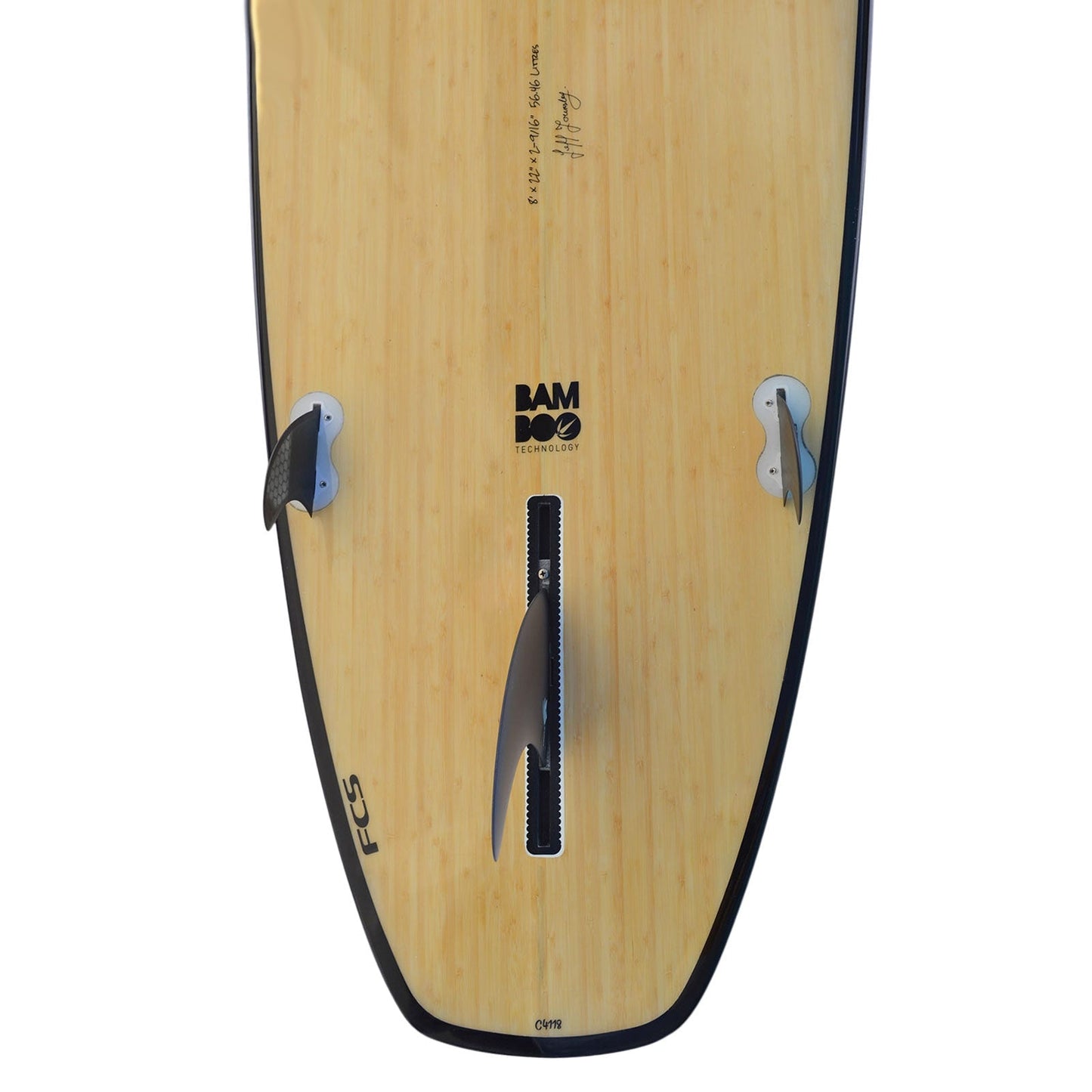 8ft Bamboo Squash Tail Mini Mal Surfboard - Hot Tub Shop