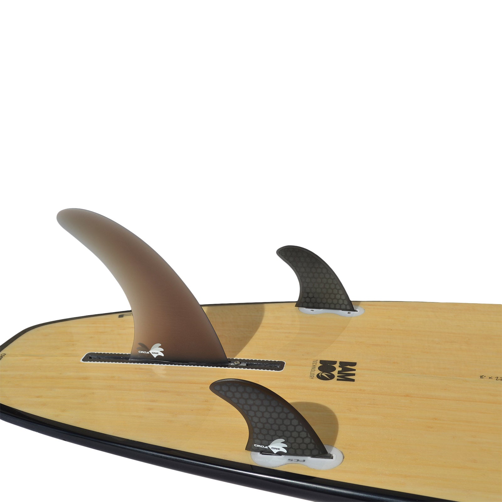 8ft Bamboo Squash Tail Mini Mal Surfboard - Hot Tub Shop