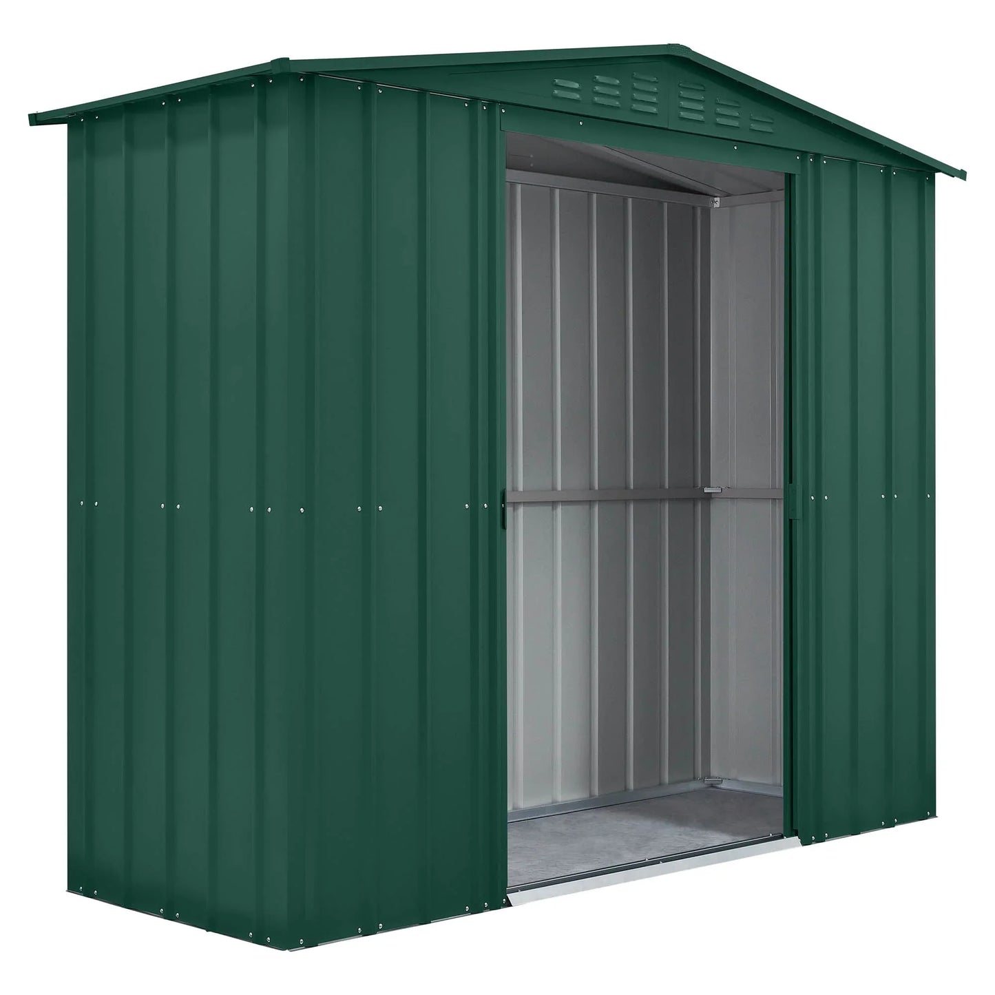 Globel Green Apex Metal Shed