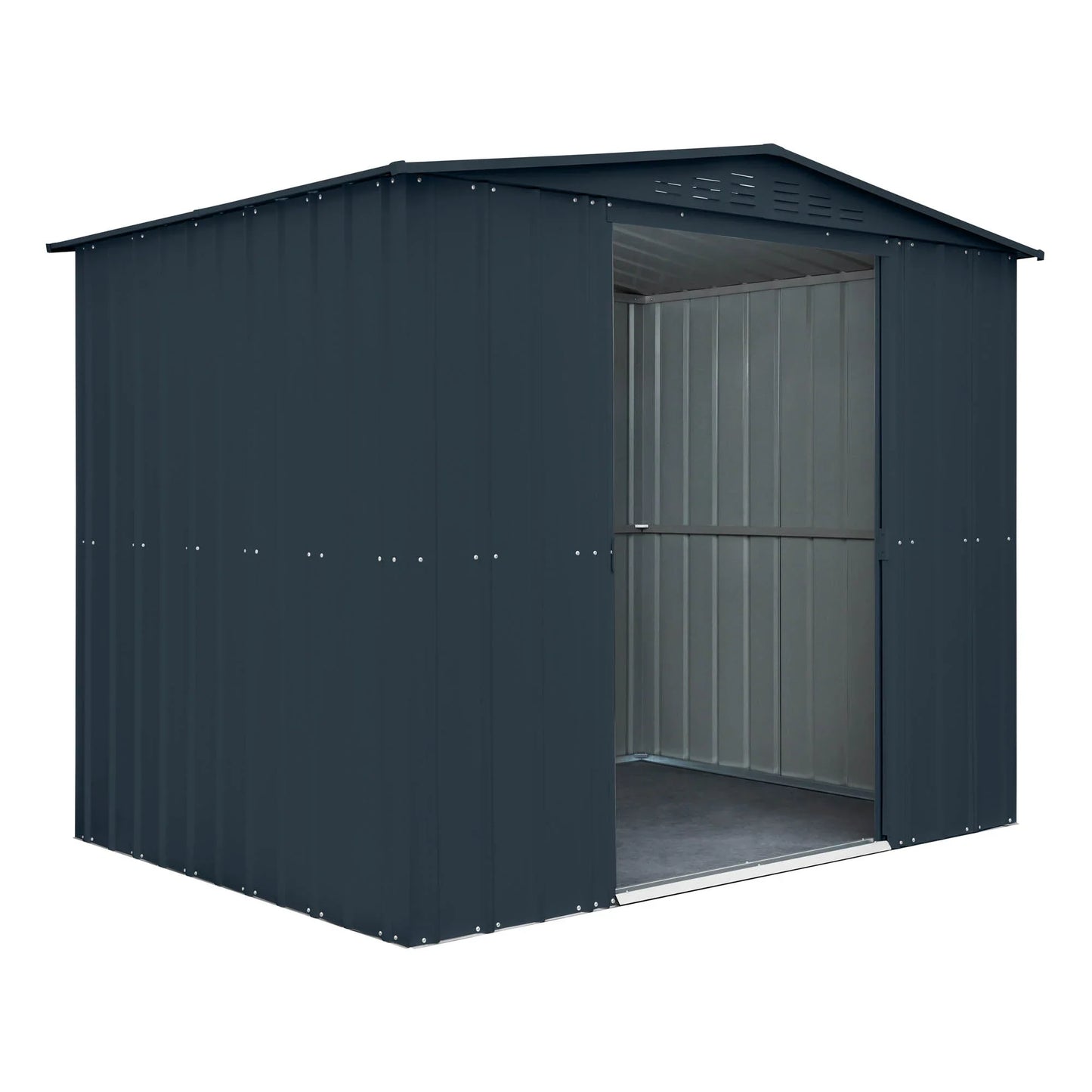 Globel Grey Apex Metal Shed