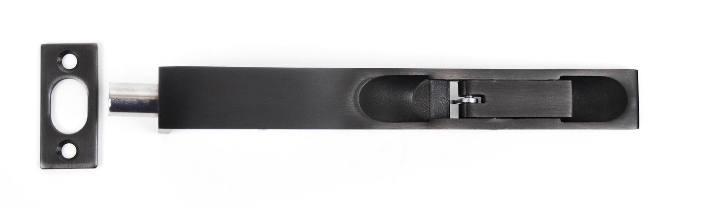 From The Anvil Black Pvd Stainless Steel 6" Flush Bolt - Hot Tub Shop