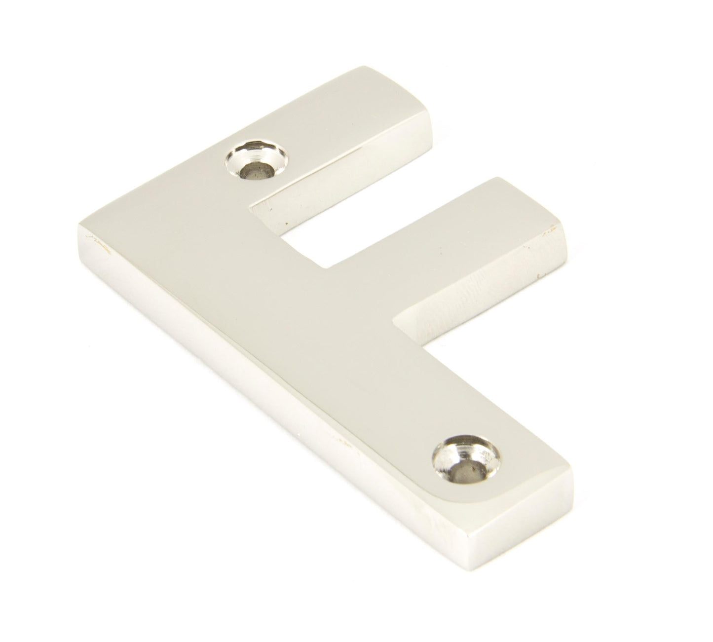 From The Anvil Polished Nickel Letter