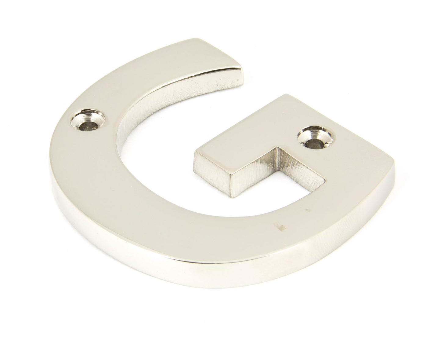 From The Anvil Polished Nickel Letter