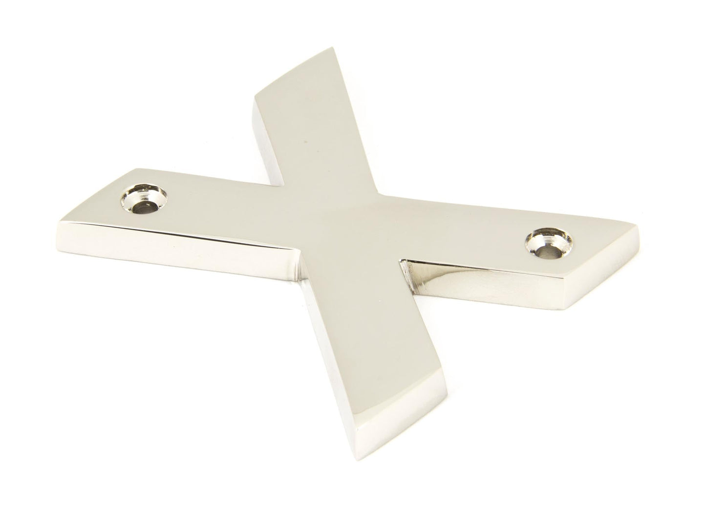 From The Anvil Polished Nickel Letter