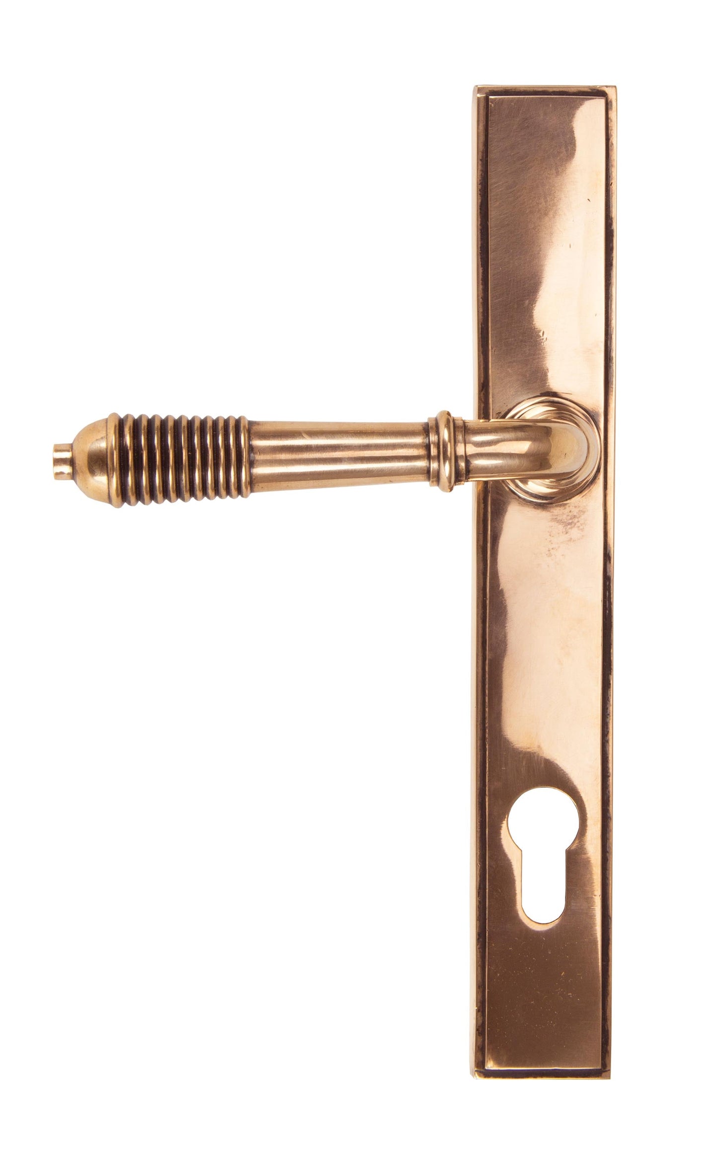 From The Anvil Reeded Slimline Lever Espag. Lock Set
