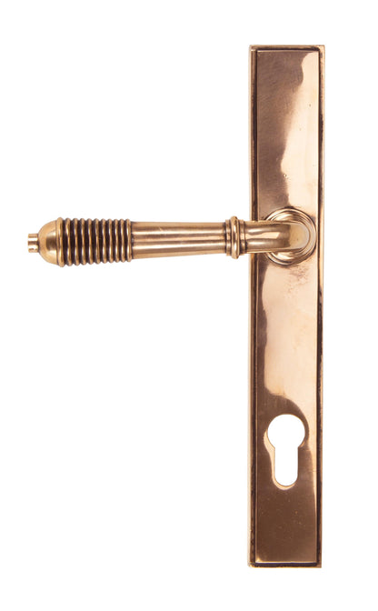 From The Anvil Reeded Slimline Lever Espag. Lock Set
