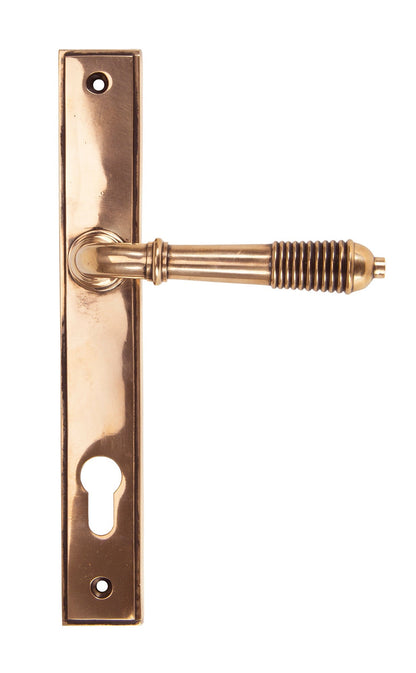 From The Anvil Reeded Slimline Lever Espag. Lock Set
