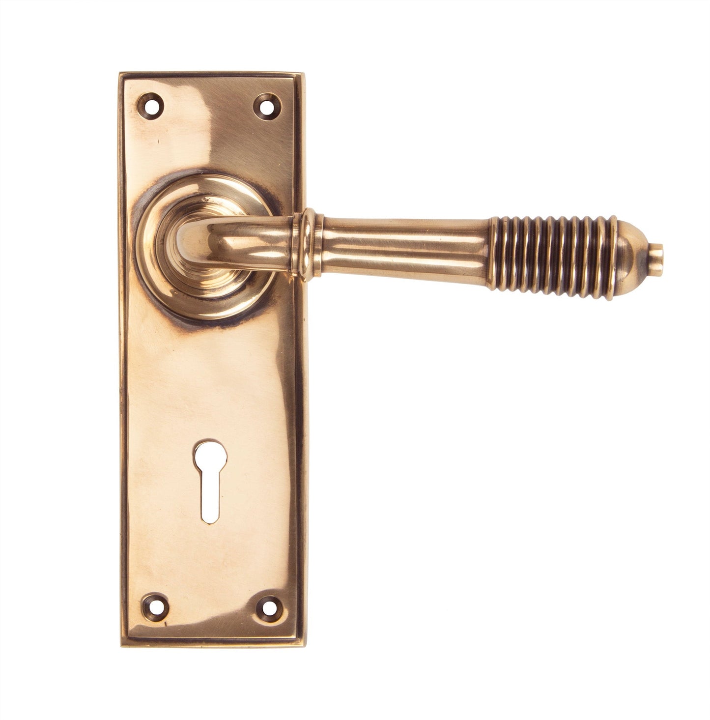 From The Anvil Reeded Lever Lock Set