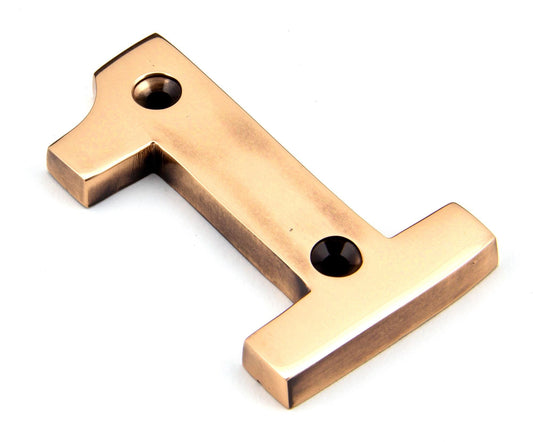 From The Anvil Polished Bronze Numeral