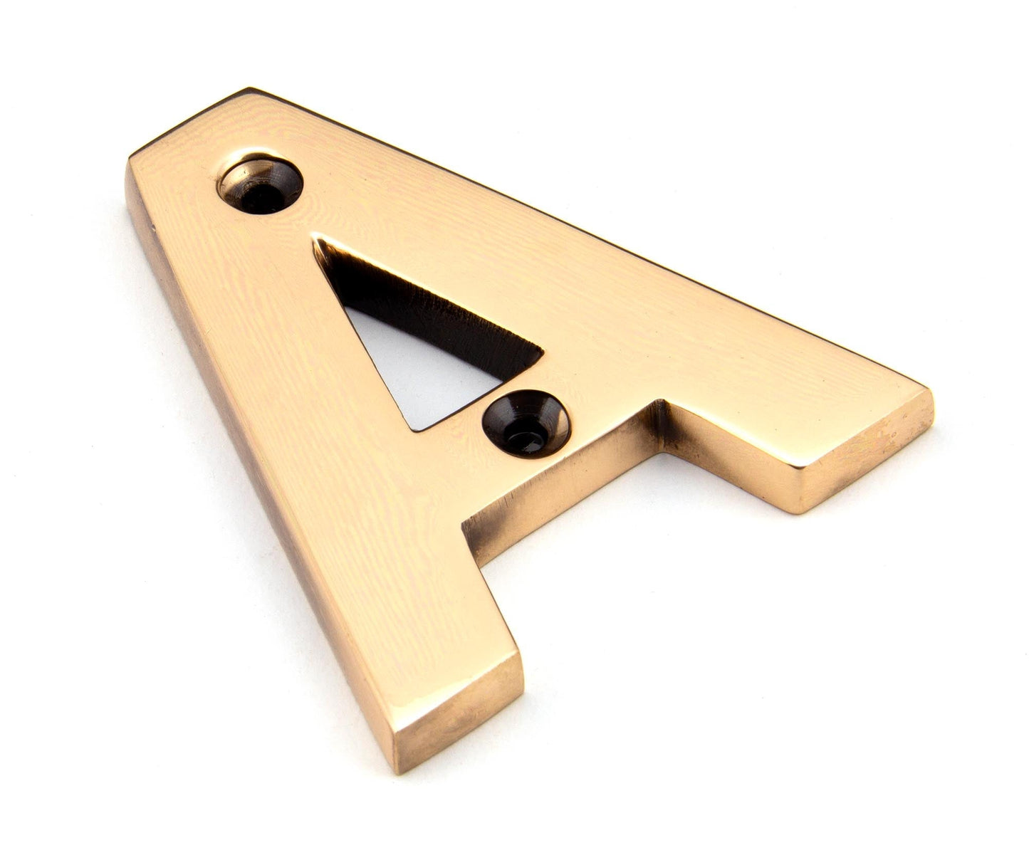 From The Anvil Polished Bronze Letter