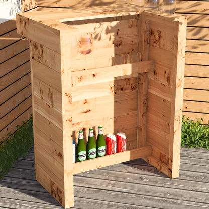 Rustic Wooden Pallet Bar - 80cm - Hot Tub Shop