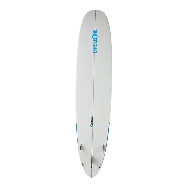 9ft Razor Round Tail Longboard Surfboard Package - Includes Bag, Leash, Fins, Wax - Hot Tub Shop