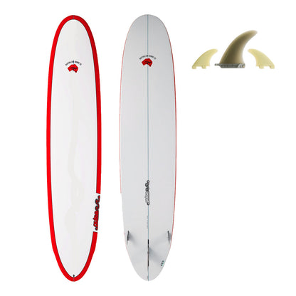 9ft Pulse Round Tail Longboard Surfboard by Australian Board Co (Fins Included) - Hot Tub Shop