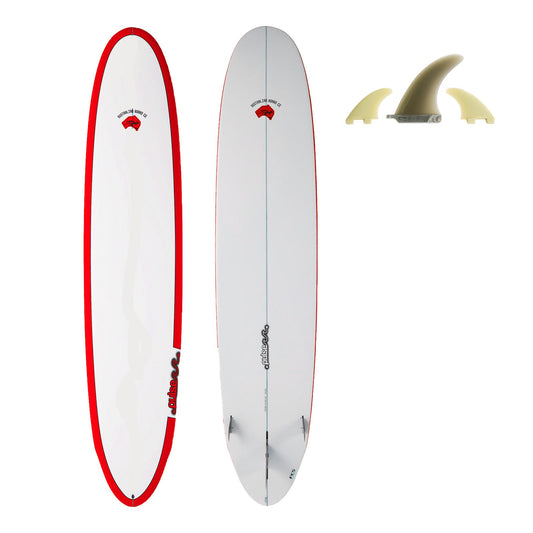 9ft Pulse Round Tail Longboard Surfboard by Australian Board Co (Fins Included) - Hot Tub Shop