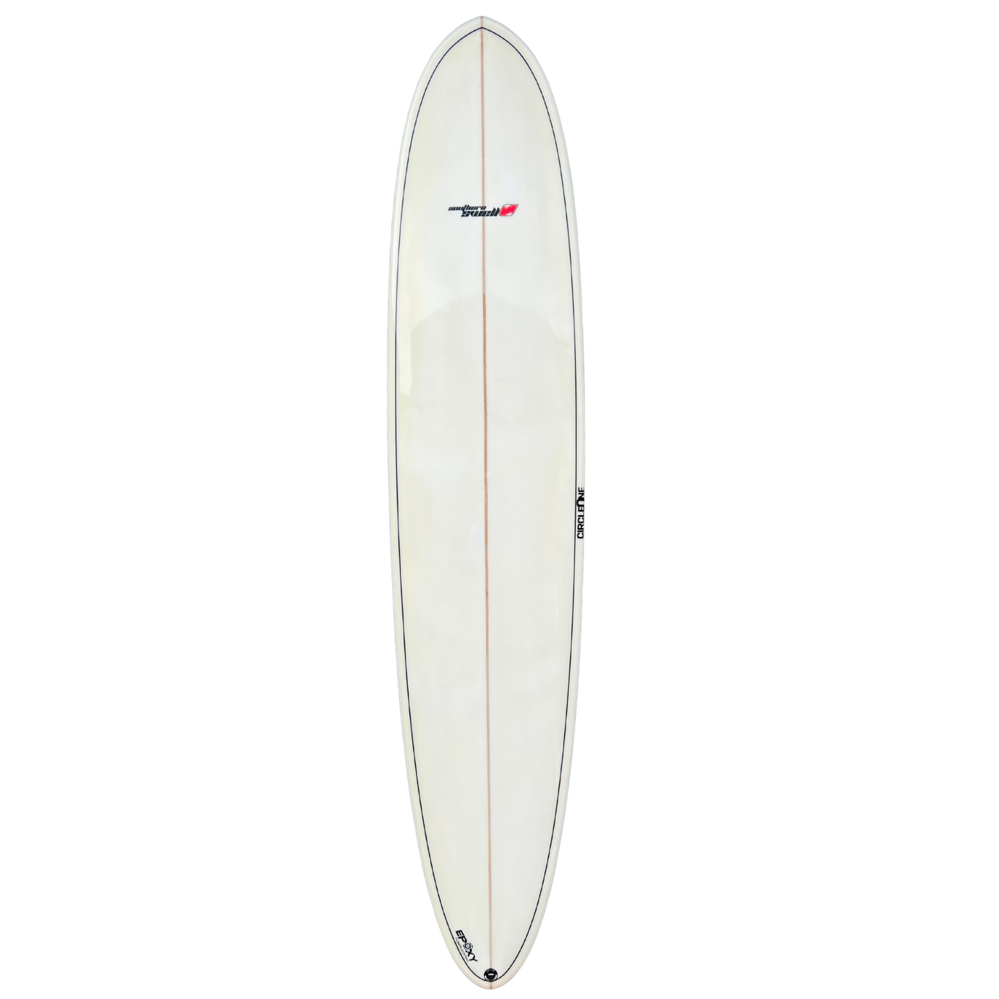 9ft Southern Swells Longboard Round Tail Clear Epoxy Finish (FINS Included) - Hot Tub Shop