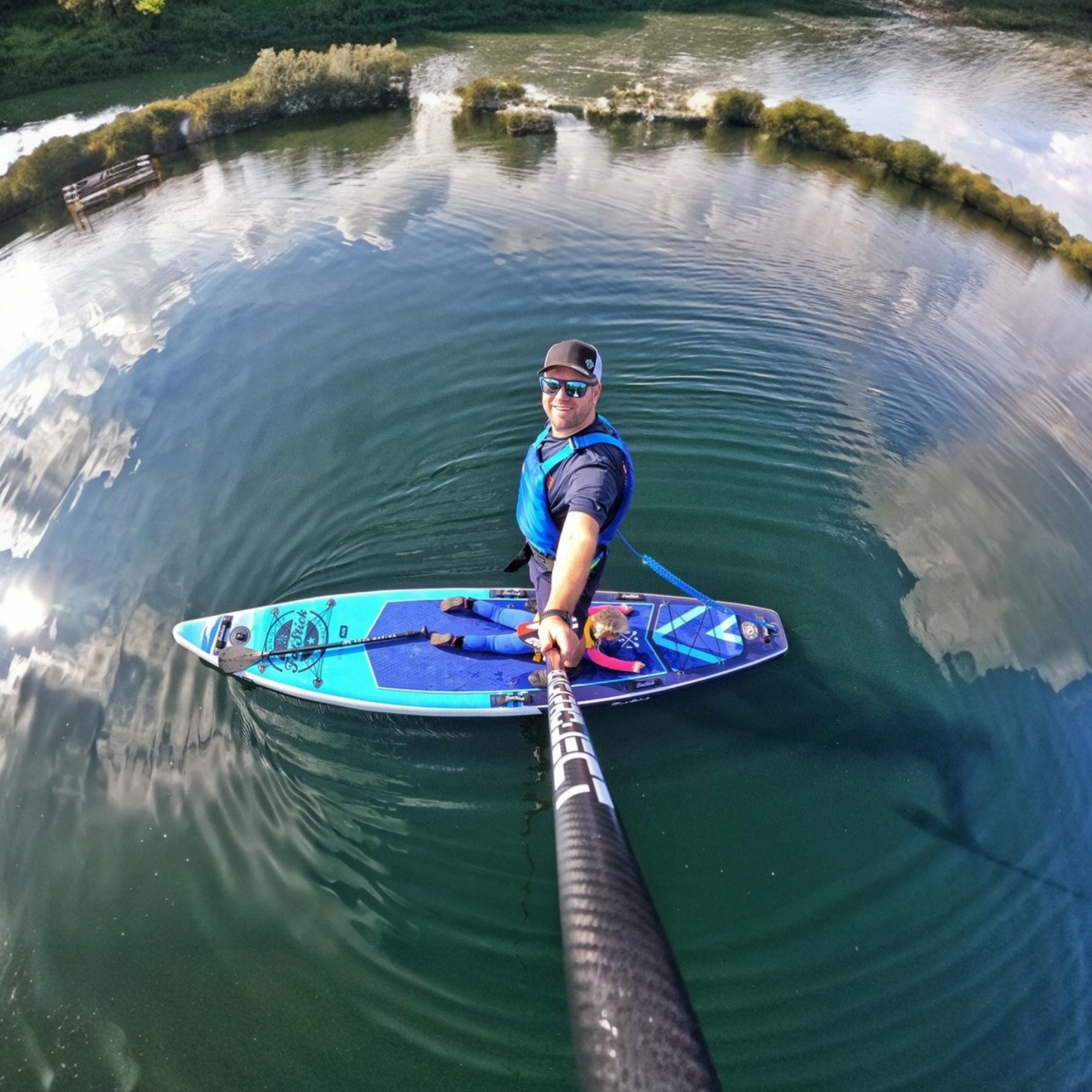 FatStick 12'6 Inflatable Touring Paddle Board SUP Package | With Seat - Hot Tub Shop