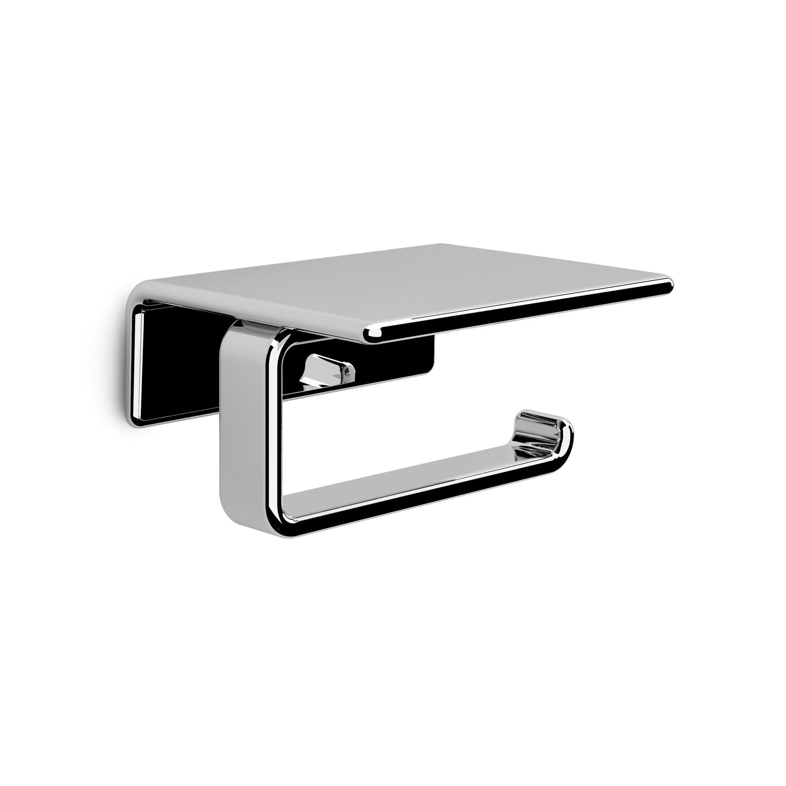 Origins Living Gedy Il Giglio Toilet Roll Holder With Shelf Chrome - Hot Tub Shop