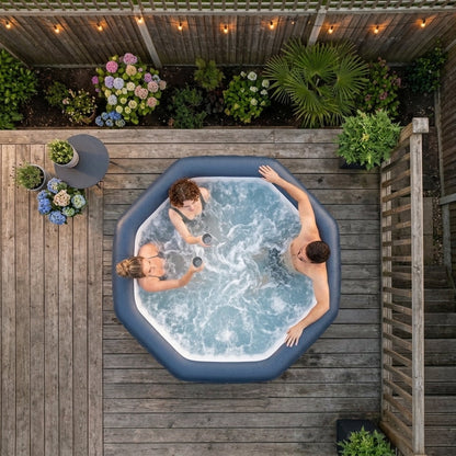 Aegean | 6-Person Inflatable Hot Tub | Integrated Heater | UKCA