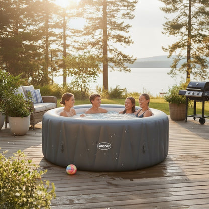 Atlantic | 4/6-Person Inflatable Hot Tub | Integrated Heater | UKCA
