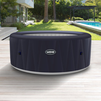 Wave Atlantic 6 Person Inflatable Hot Tub Spa - Navy