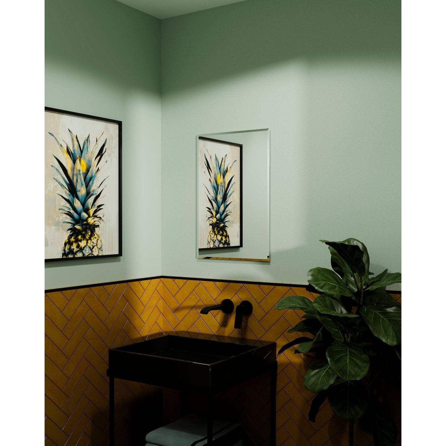 Origins Living Belvoir Rectangular Mirror 46 400 X 600mm