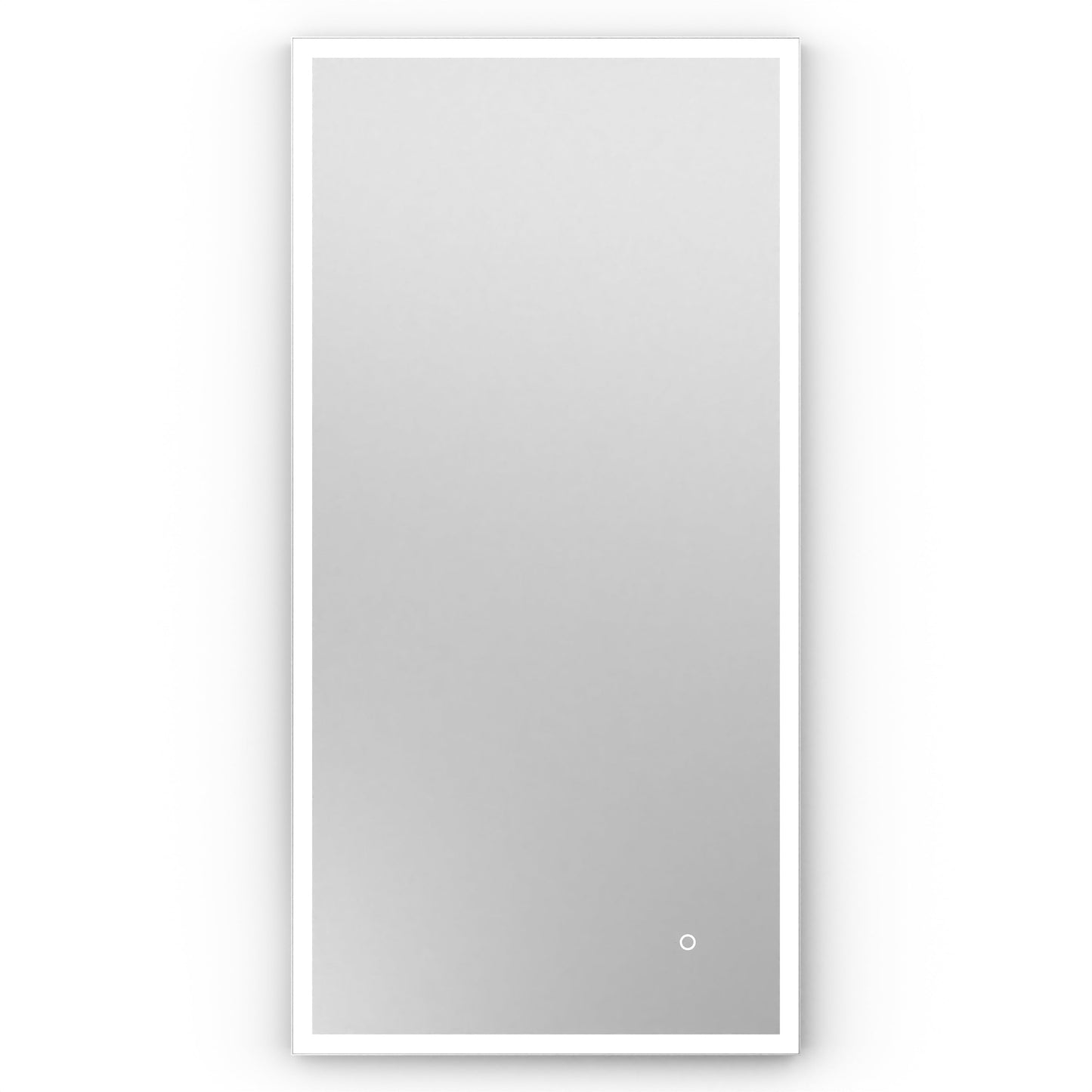 Origins Living Tate Light Rectangular Mirror 50x100cm Matt White - Hot Tub Shop