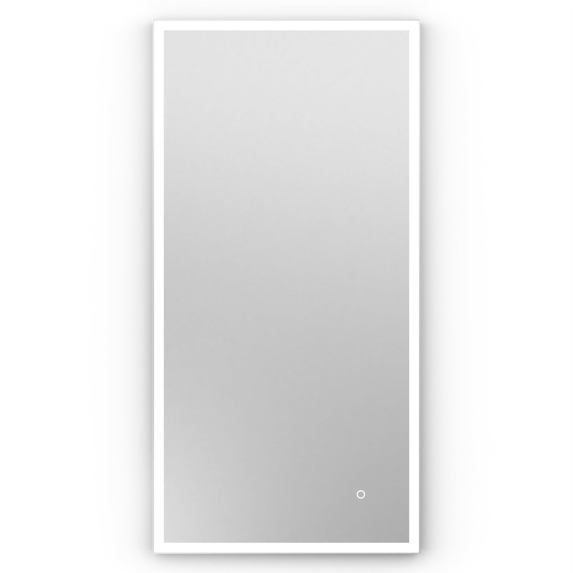Origins Living Tate Light Rectangular Mirror 50x100cm Matt White - Hot Tub Shop