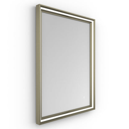 Origins Living Lexington Led Illuminated Mirror 60 Brushed Bronze 600 X 800mm