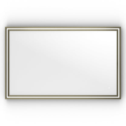 Origins Living Lexington Led Illuminated Mirror 120 Brushed Bronze 1200 X 750mm - Hot Tub Shop