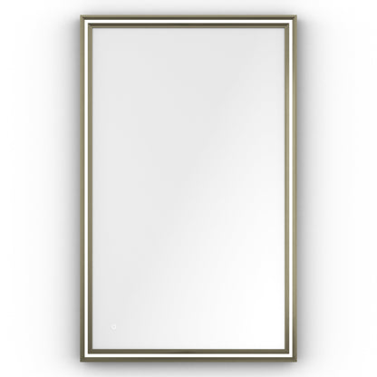 Origins Living Lexington Led Illuminated Mirror 120 Brushed Bronze 1200 X 750mm - Hot Tub Shop