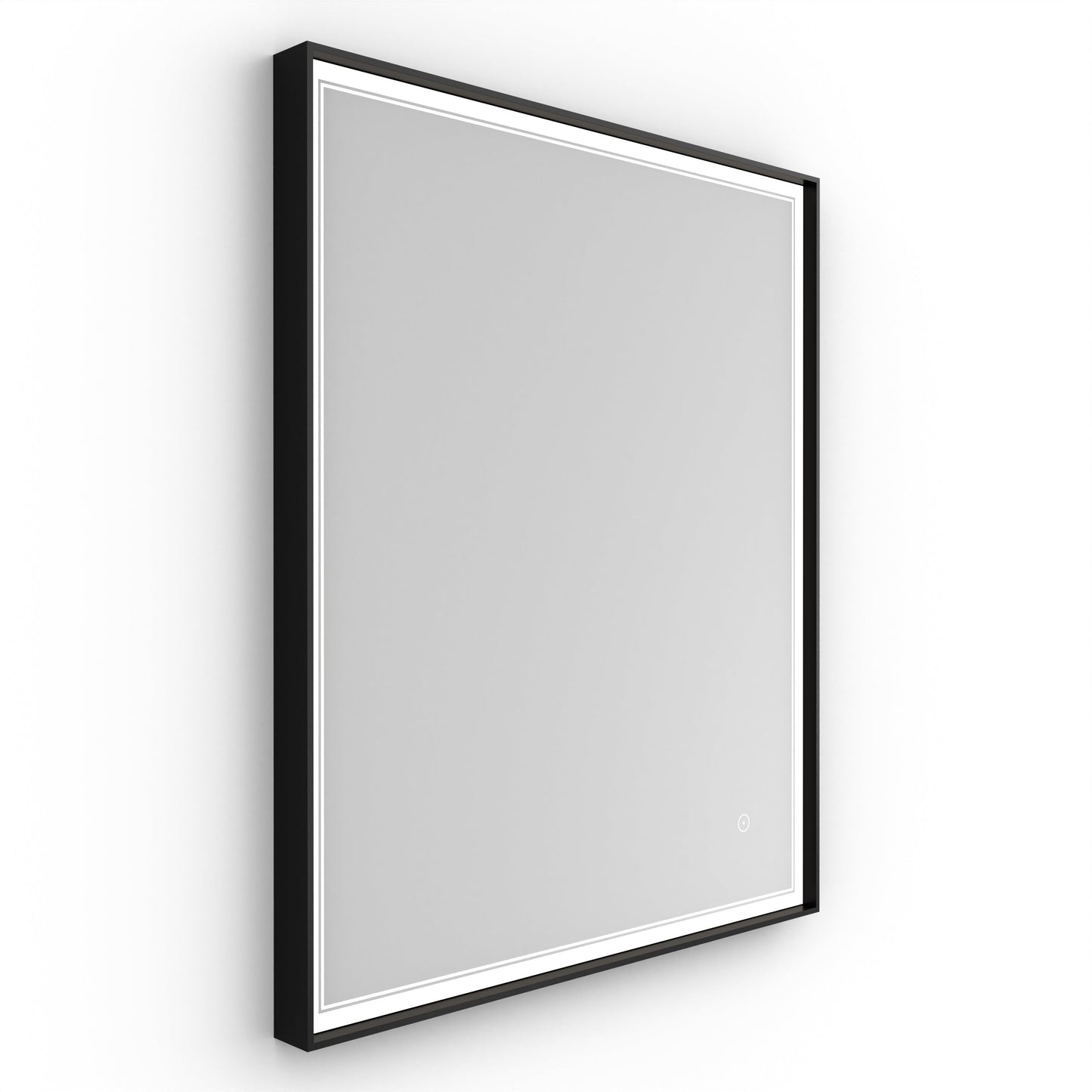 Origins Living Astoria Led Illuminated Mirror 75 75x90cm Matt Black