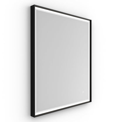 Origins Living Astoria Led Illuminated Mirror 75 75x90cm Matt Black